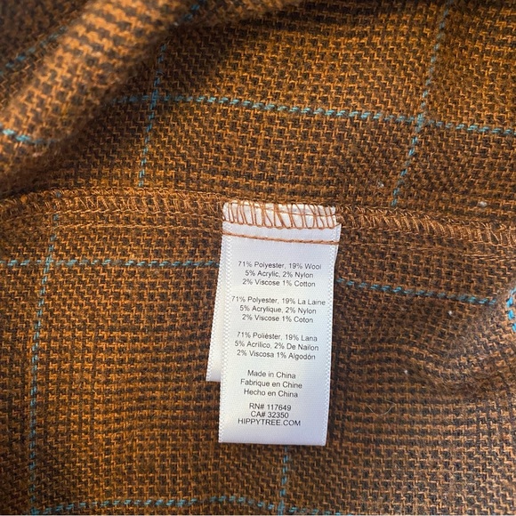 Hippy Tree Men’s XL Brown Plaid Flannel Button Down - Picture 10 of 10